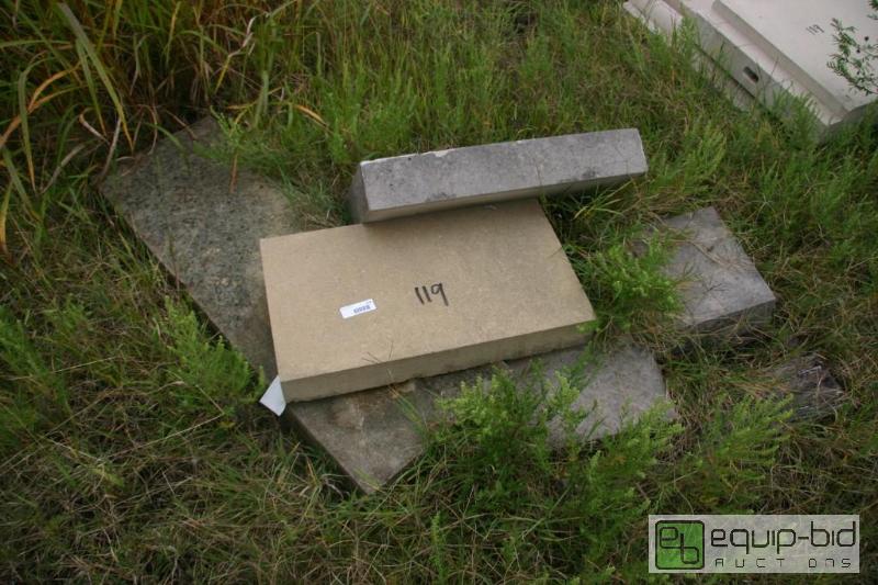 lot 119 image: 3 pallets of large cut stone...