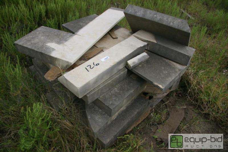 lot 126 image: pallet of cut and finished stone...