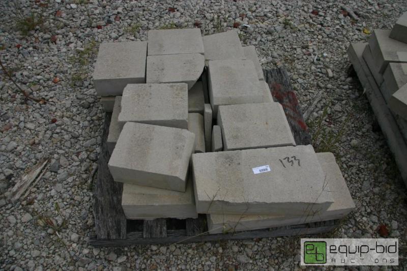 lot 133 image: pallet of cut stone...