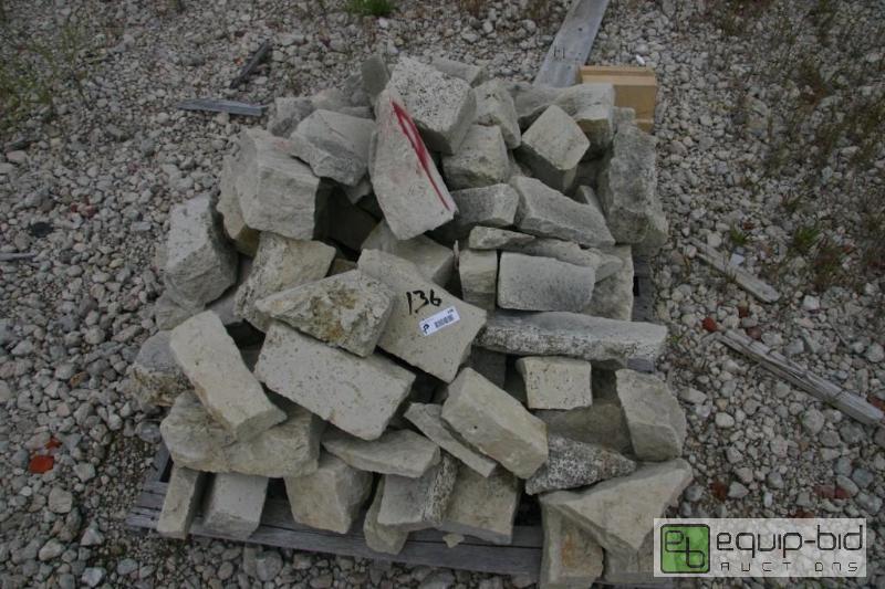 lot 136 image: pallet of misc stone...