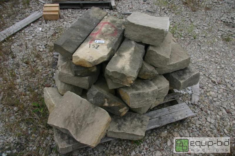 lot 137 image: pallet of stone...