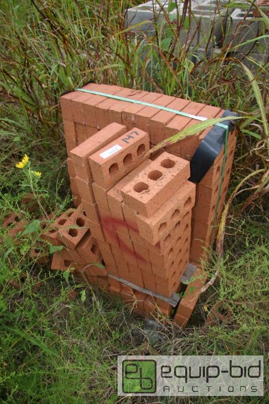 lot 147 image: pallet of 3 hole brick...