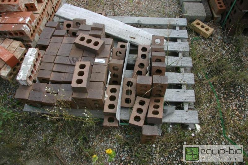lot 188 image: pallet of brown 3 hole bricks...
