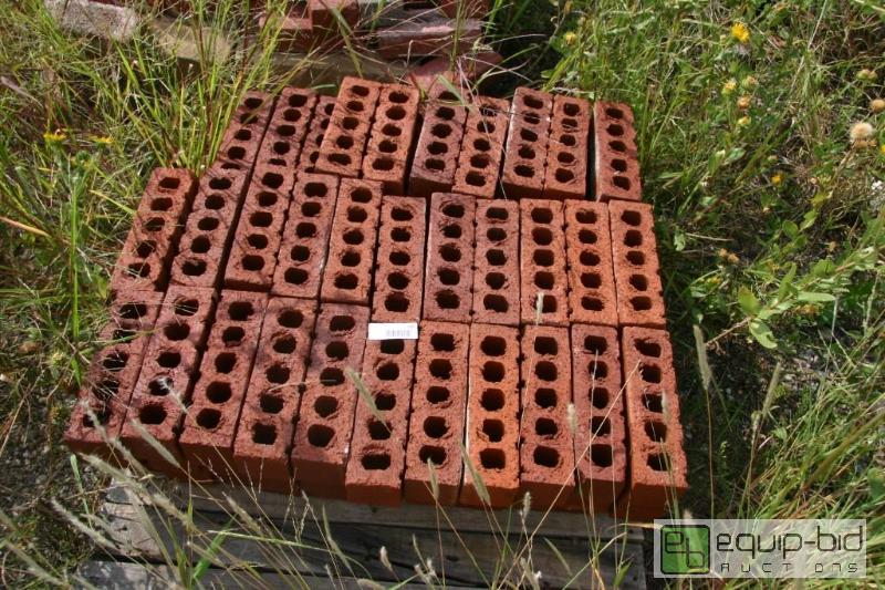 lot 206 image: pallet of 5 hole red bricks...