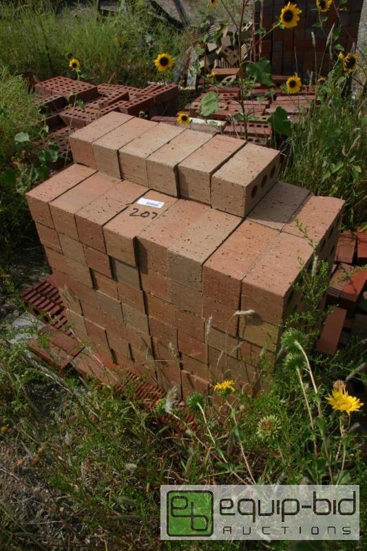 lot 207 image: pallet of 3 hole bricks...