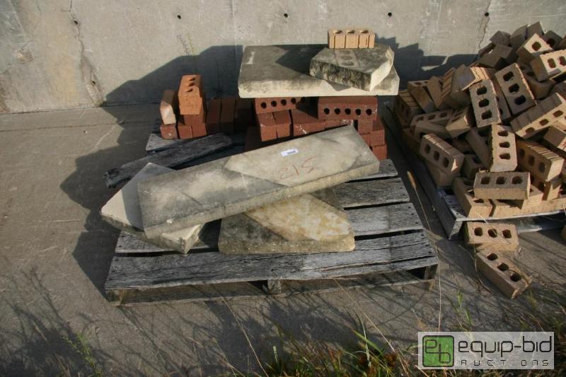 lot 215 image: pallet of cut stone...