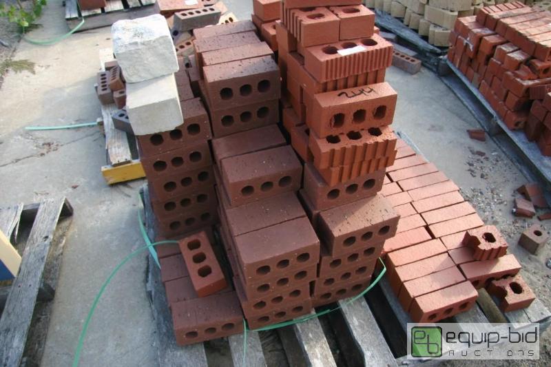 lot 244 image: pallet of 3 hole bricks...