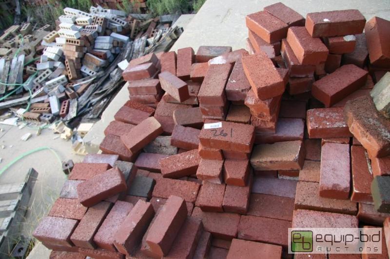 lot 261 image: large pile of pavers...