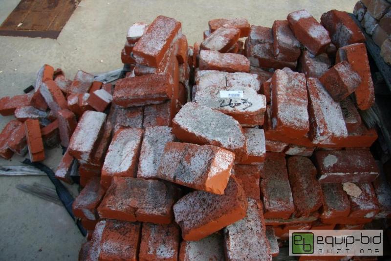 lot 263 image: large lot of red pavers...