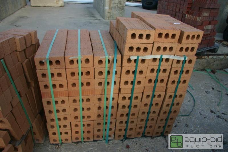 lot 273 image: 11 bundles of 3 hole beige bricks...