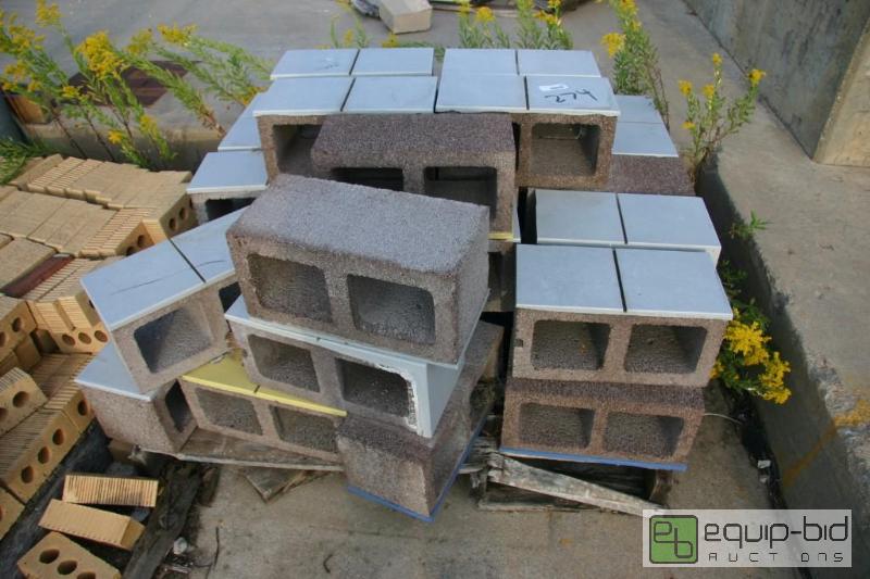 lot 274 image: pallet of enamel&nbspfinish side cinder bloc...