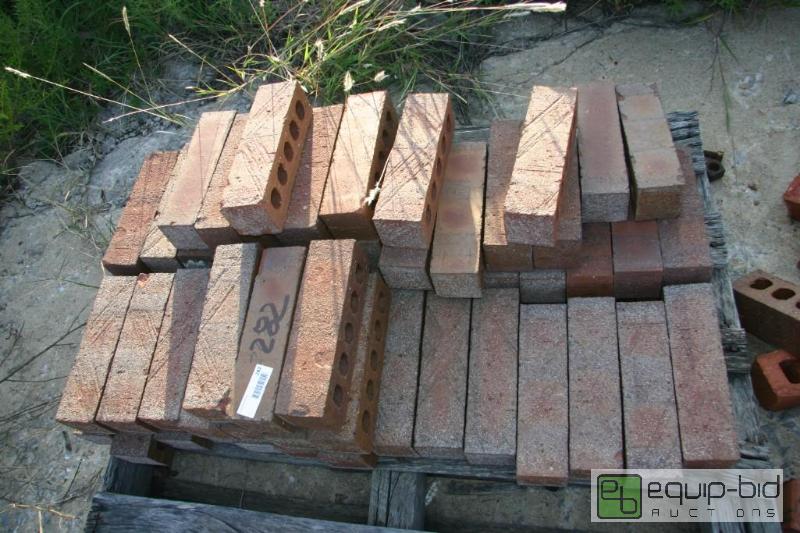lot 282 image: pallet of 5 hole bricks...