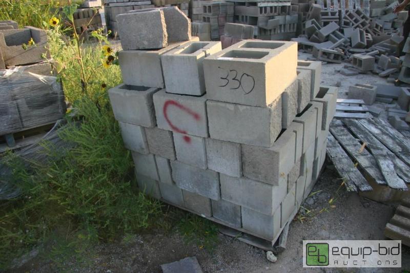 lot 330 image: pallet of cinder blocks...