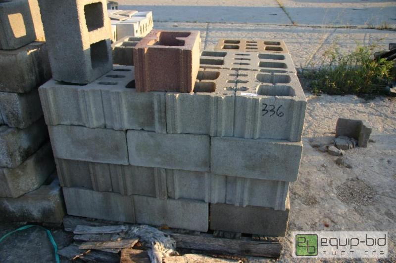 lot 336 image: pallet of cinder blocks...