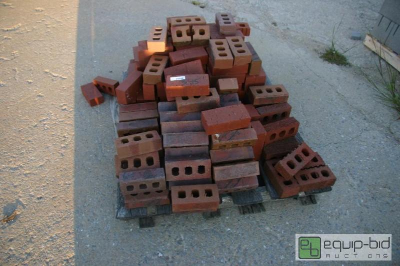 lot 345 image: pallet of red 3 hole bricks...