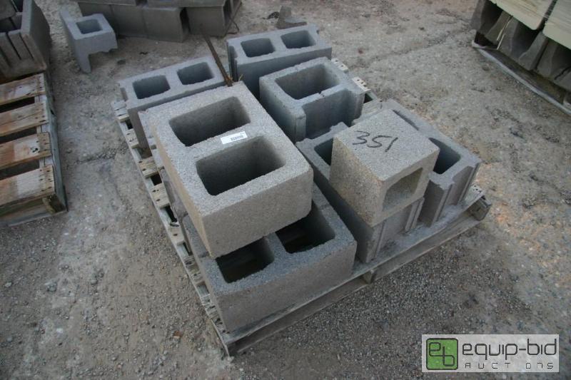lot 351 image: pallet of cinder blocks...
