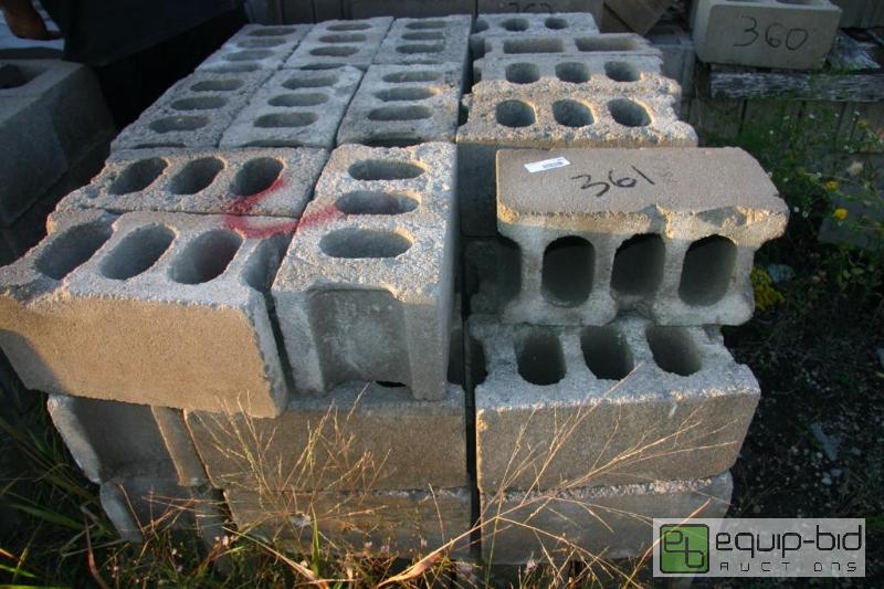 lot 361 image: pallet of cinder blocks...