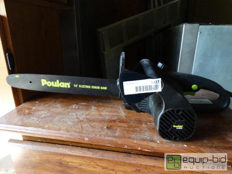 lot 1227 image: Poulan&nbsp14&quot Electric chain saw.  &qu...