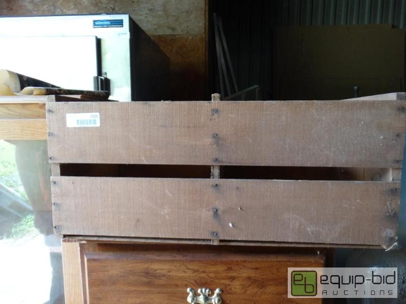 lot 1229 image: 2 Wooden crate boxes....