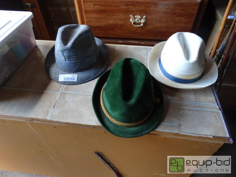 lot 1243 image: Lot of 5 hats. McAndrew, Resistol brands....