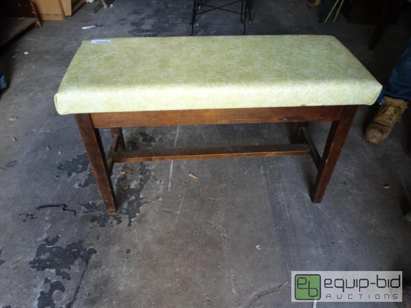 lot 1259 image: Piano bench with storage under seat....