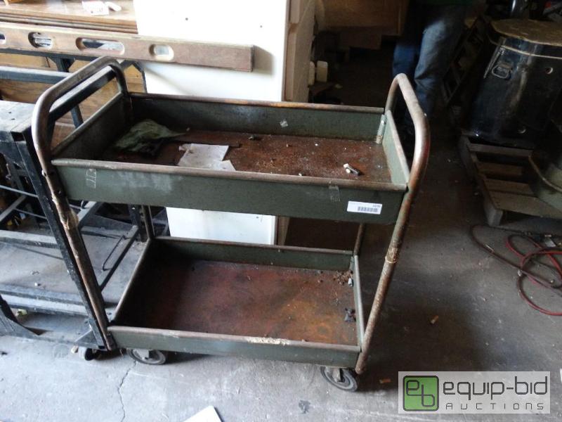 lot 1270 image: Metal roller cart.&nbsp...
