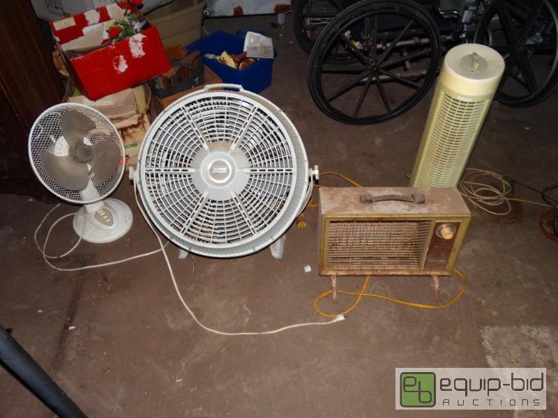 lot 1289 image: Lot of fans and heater.&nbsp...