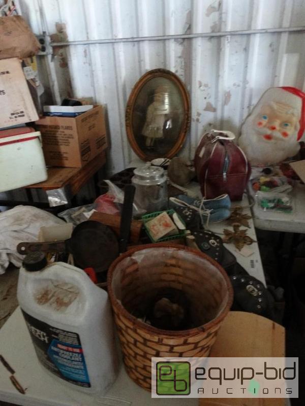 lot 1304 image: Table full of misc.  (Table not included)...