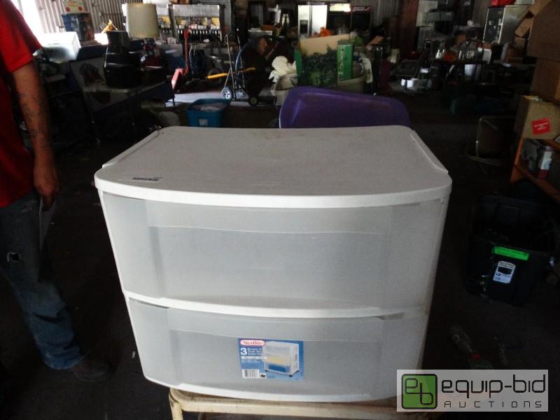 lot 1324 image: 2 drawer white cabinet....