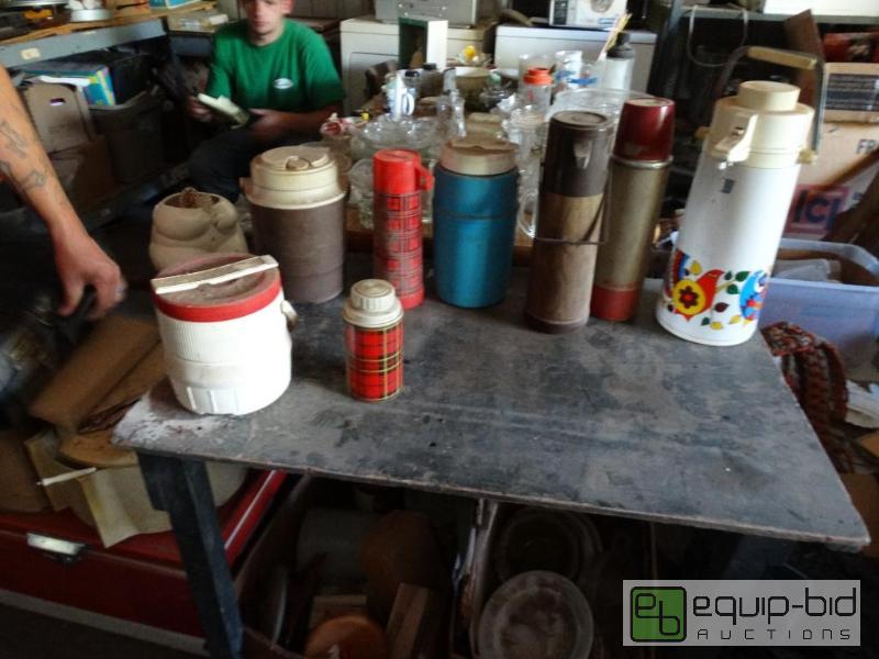 lot 1349 image: Lot of 9 Thermos and water jugs....