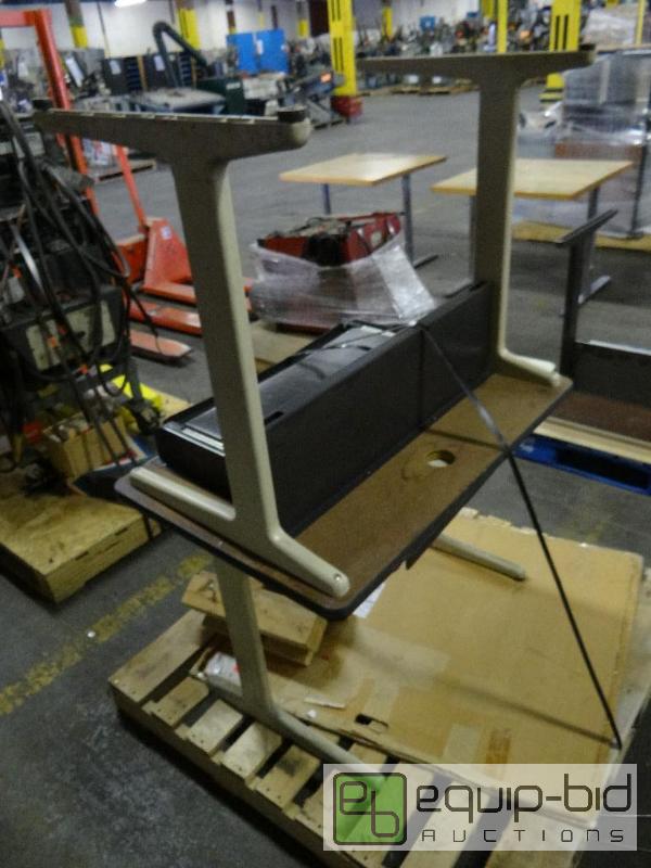 lot 352 image: (2) Fixed Leg Desks With Single Drawer