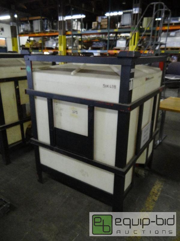 lot 382B image: Large National Starch And Chemical Company Stackable Storage Container With Botton Outlet Valve