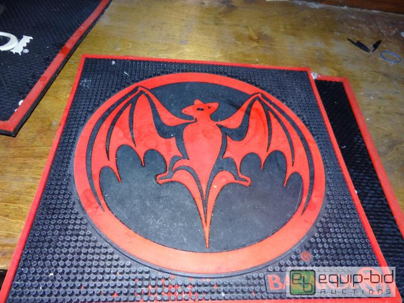 Square Bacardi Bar Mat Local Lawrence Bar Liquidation Equip Bid