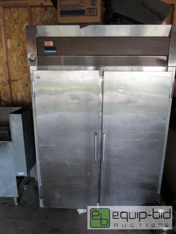 lot 918 image: McCall 2 Door Upright Stainless Refrigerator
