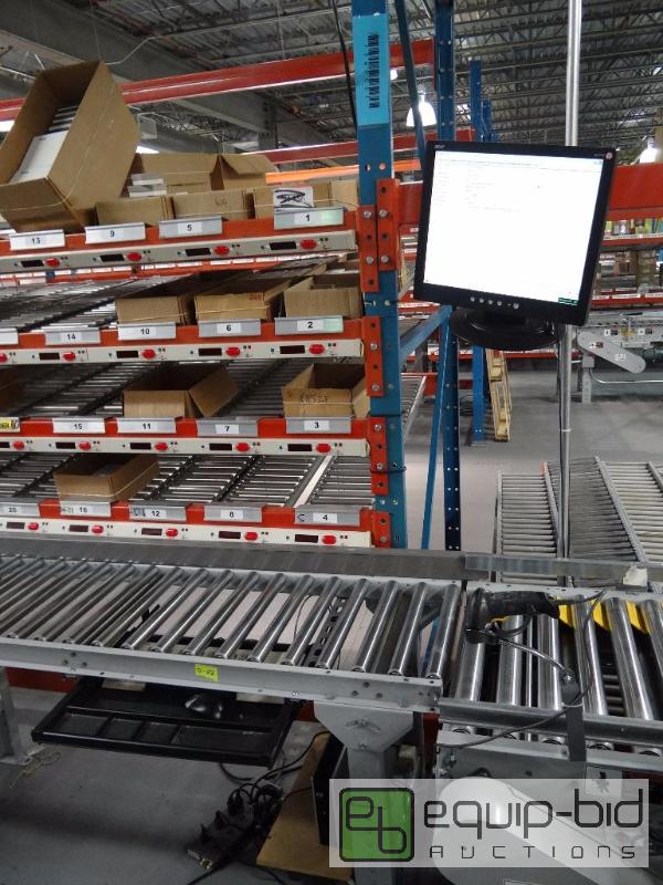 lot 1463 image: Full 374 Terminal Lightning Pick, Pick To Light Order Pick System
