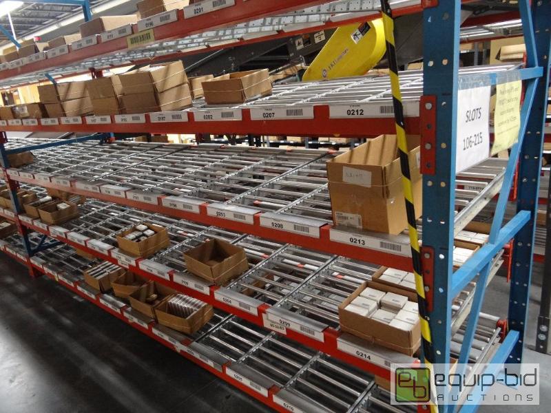 lot 1468A image: Lot Of (44) 12X40 Span Trak Carton Gravity Flow Roller Rack