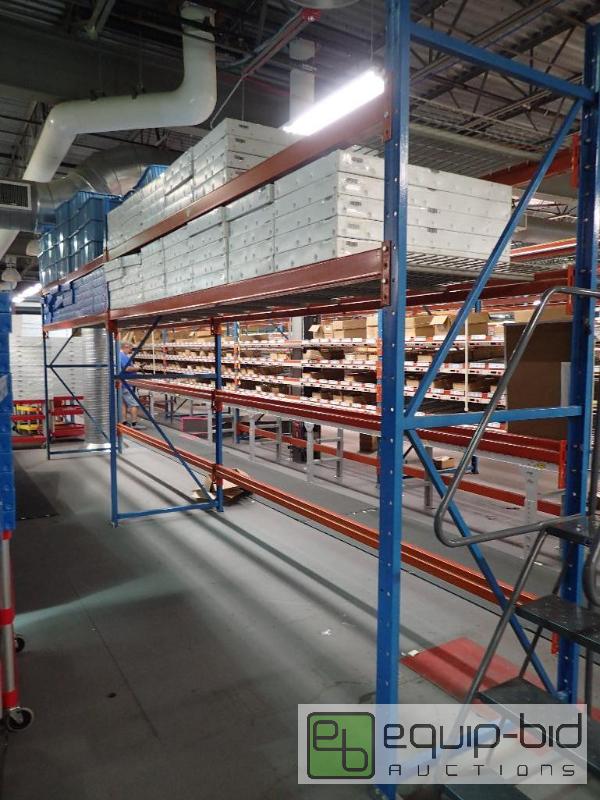 lot 1517 image: (2)X12 (3) Tier Rack System With Wire Pallet Racking On (2) Tiers