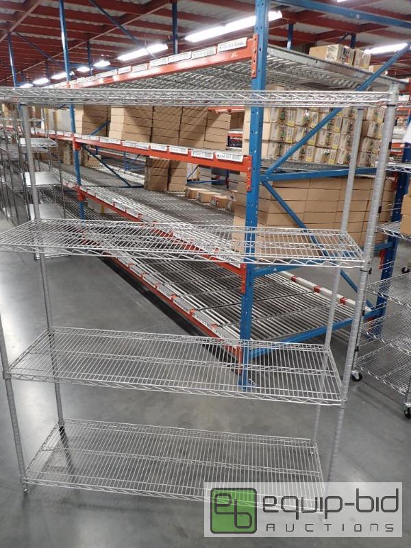 lot 1542 image: 4 Tier Metal Wire Storage Rack