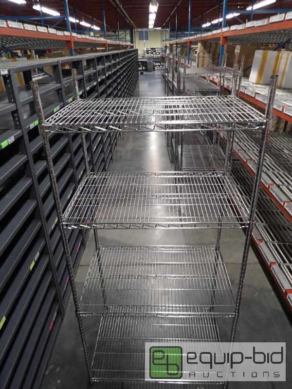lot 1548 image: 4 Tier Metal Wire Storage Rack