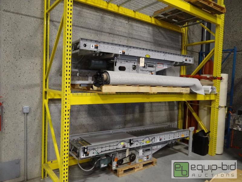 lot 16 image: (2) 10 Hytrol Motorized Roller Conveyor Sections
