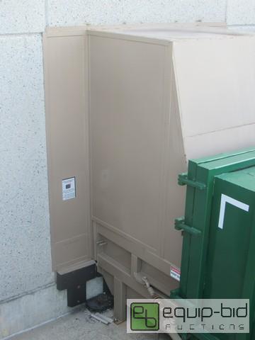 lot 20 image: WASTEQUIP Stationary Trash Compactor With Overhead Covering