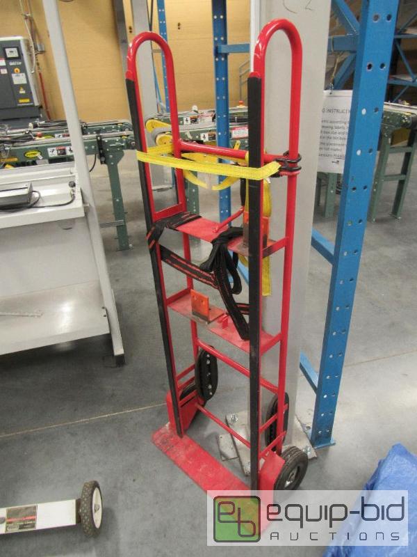 lot 2567 image: Red 2 Wheel Equipment Moving Dolly