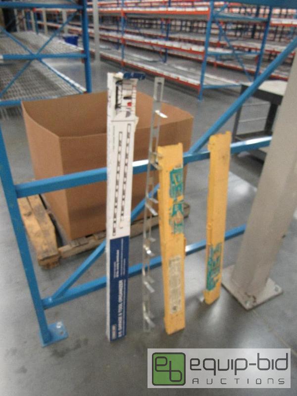 lot 2579 image: 8ft Garage and Tool Organizer Rack w (2) Saw Horses