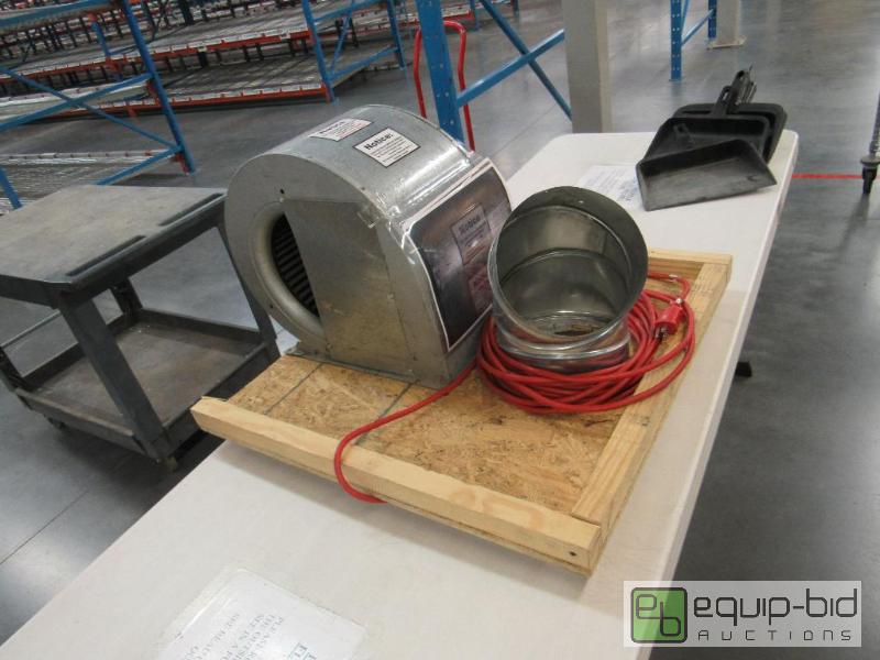 lot 2582 image: Blower Fan Motor Built On Custom Base w Power Cord