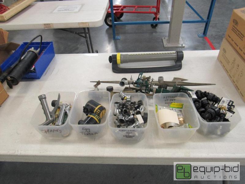 lot 2585 image: Large lot of  Gardening Sprinklers w Sprayer Heads And Fittings