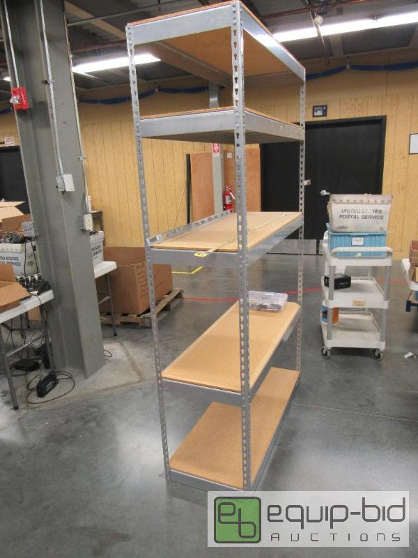 lot 2591 image: 5 Tier Metal Frame Storage Shelf