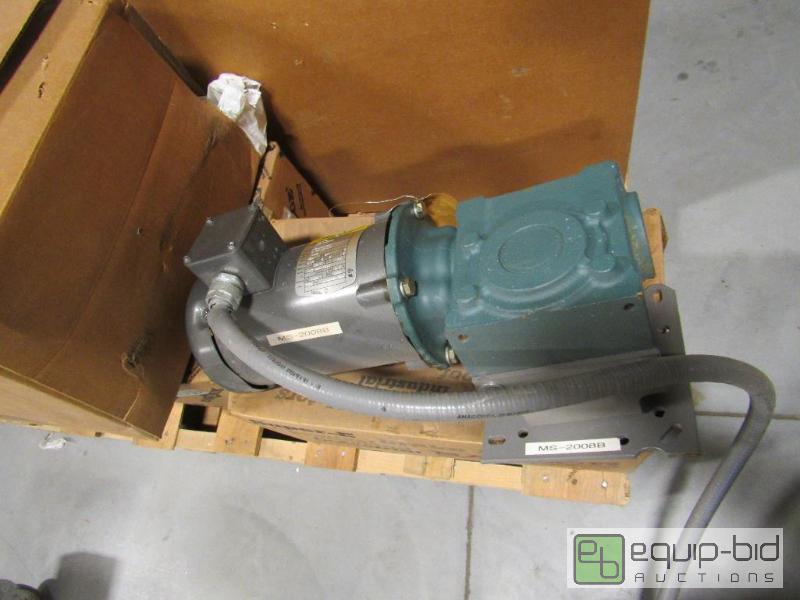 lot 405 image: Baldor 1 HP Motor And Tigear 2 Gearbox Assembly