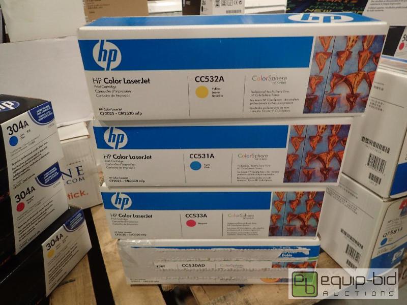 lot 576 image: (4) HP Color Laserjet Cartridges