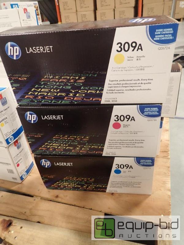 lot 586 image: (3) HP Laserjet Toner Cartridges
