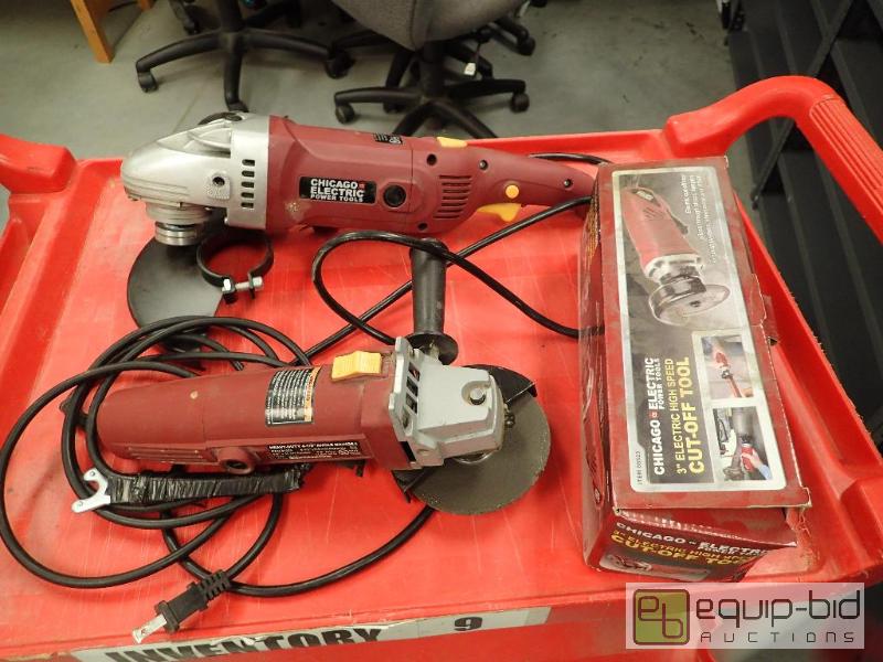 lot 668 image: Lot Of (2) Grinders And 3Inch Cut Off Tool